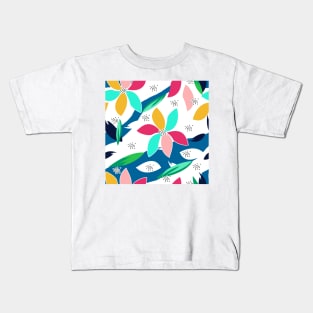 Artistic flowers Kids T-Shirt